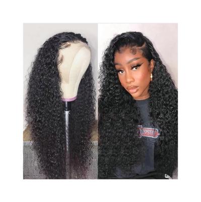 China Custom Made High Quality Wholesale Deep Curly Straight Lace Front Wig Deep Wave Straub Hair Wig for sale