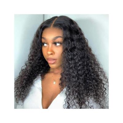 China Hot Selling Hd Front Wig New Product Deep Wave Hair Natural Black 100% Virgin Hair Wig for sale