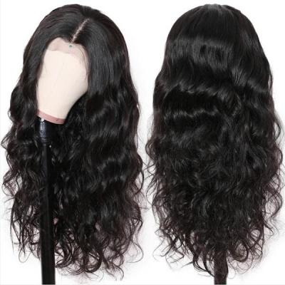 China Hot Selling Hd Unique Design Deep Wave Lace Front Wig Vendors Human Hair Black Wig for sale