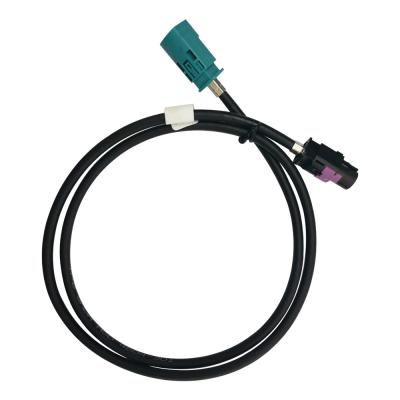 China Duurzame Coaxiale FAKRA HSD LVDS 4 Pin Cable, Recht HSD-Wijfje aan Mannelijke Kabel Te koop