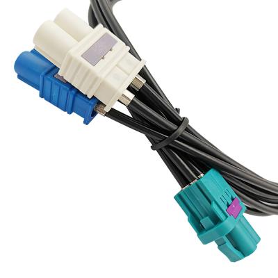 China 2 em 1 conector portuário duplo do cabo coaxial do RF MINI FAKRA ao código de Z para RG174 à venda