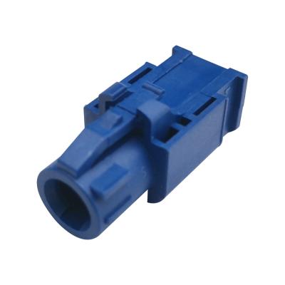 China Blue Coaxial FAKRA C Female , Straight FAKRA Connector Assembly for sale