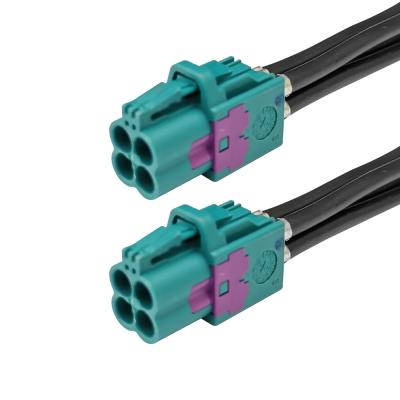 China 4 do Pin Z do código mini FAKRA cabo coaxial do quadrilátero para o motorista Assistance Systems à venda