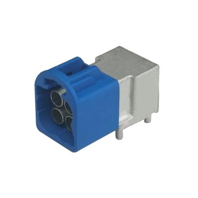 Cina Angolo retto automobilistico di HFM Mini Fakra Connector 4 Pin Quad Code C per il PWB in vendita