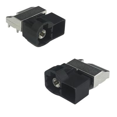 China Right Angle FAKRA HSD Connector 4+4 Pin For Automotive LVDS Cameras for sale