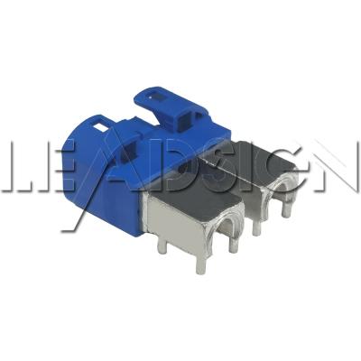 China 2X4Pin Blue C Code HSD PCB Connector for In-Vehicle Communication for sale