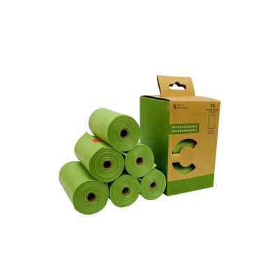 China Viable Disposable Compostable Poop Bags Biodegradable Dog Poop Holders Waste Bag For Dog for sale