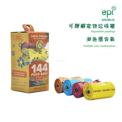 China Sustainable Cornstarch Biodegradable Plastic Poop Bags Maker Doggie Waste Bag for sale