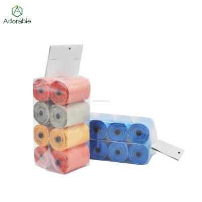 China Viable Leakproof 100% Biodegradable Dog Waste Poop Bags On A Roll With Refills Dispenser for sale