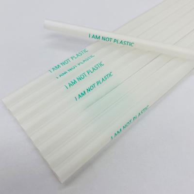 China Custom Wholesale Disposable PLA Plastic Free Compostable Straw for sale