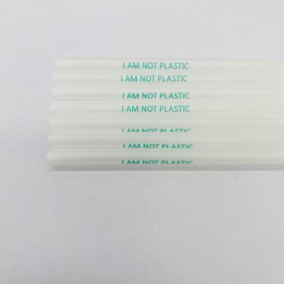 China PLA Disposable Compostable Staws Custom Design Plastic 100% Biodegradable Free for sale