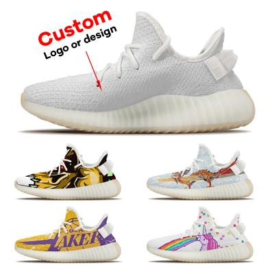 China Custom high quality soft walking shoes men style logo or design fashion trend shoes breathable stylish yeezy classic sports shoes for sale