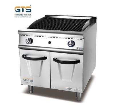 China Kitchen Equipment Gas Lava Rock Grill 800mm Stainless Steel BBQ Food Cooking Storage Ignition Hotels Supply Rangers series en venta