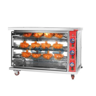 China Latest Design Burners Gas Rotation Chicken Roaster Restaurant Cooking Kitchen Equipment for sale