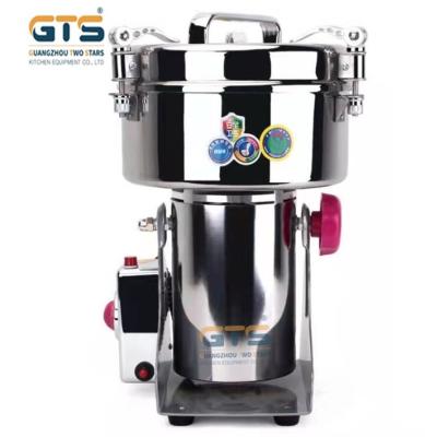 China Hot Sale 500g Commercial Electric Stainless Steel Herbs, Spices, grain Crusher Grinder Milling Machine From 100g to 3000g for sale