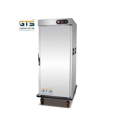 China Commercial Single Doors 11 Layers Food Warmer Hot air convection restaurant mobile food service trolley Movable wind insulation en venta