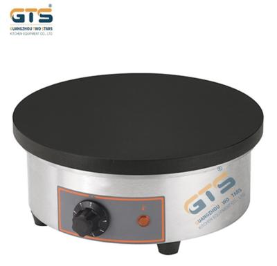 Κίνα Commercial Round Electric Crepe Maker Machine 380 mm Diameter Black Auto OEM Power Plate Parts Die Sales non-stick surface προς πώληση