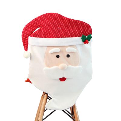 China New Removable Christmas Couples Seat Covers Restaurant Hotel Christmas Decoration Chair Cover for sale