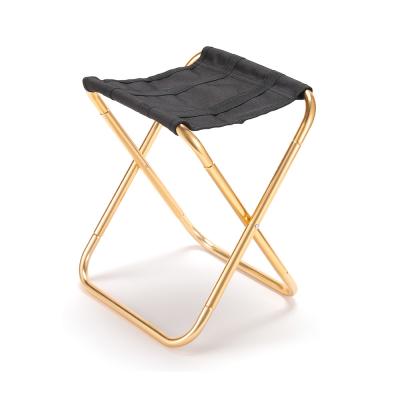 China Lightweight Outdoor Folding Chair Aluminum Alloy Fishing Saddles Train Folding Portable Camping Chair for sale