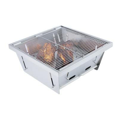 China Easily Assembled Foldable BBQ Charcoal BBQ Grill Adjustable Stainless Steel Grill Oven BBQ Grill for sale