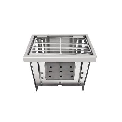 China Hot Sale Outdoor Easily Assembled Charcoal Barbecue Grill Oven, Foldable Grill Barbecue, Camping BBQ Grills for sale