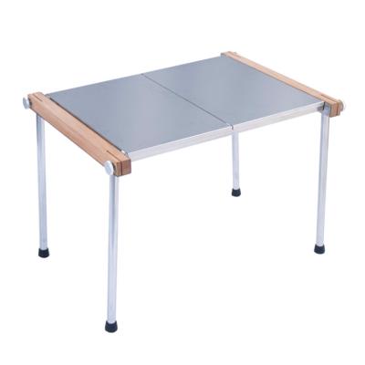 China Industrial Portable Detachable Picnic Stainless Steel Table for sale