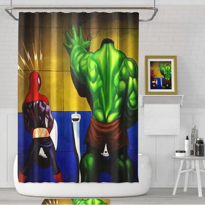 China New Arrival 2022 Southwest Waterproof Digital Printing Polyester Shower Curtain For Home for sale