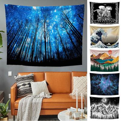 China Various Patterns Of Simple Chinese Factory Bohemian Adjust Decorative Polyester Wall Tapestry for sale