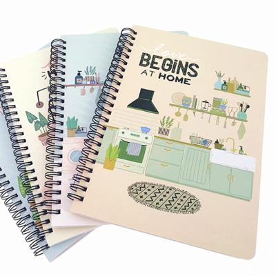 China Printed Custom Spiral Notebook Journal With Eco - Friendly Recycled Paper for sale