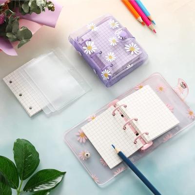 China Cute Loose Leaf Diary Personal Diary Set Day Planner Loose Leaf 3 Ring Binder Journal Notebook PVC Notebook for sale