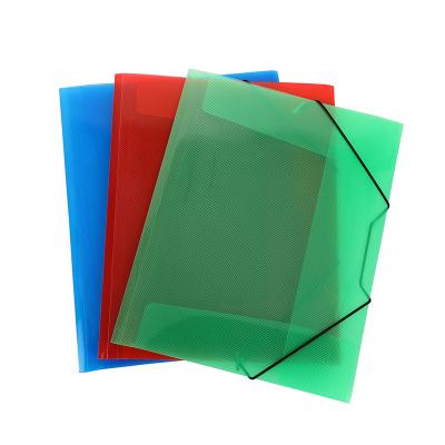 China High Quality Large Capacity A4 Multicolor Transparent Plastic Elastic String Folder PP Twill Storage Folder Box for sale