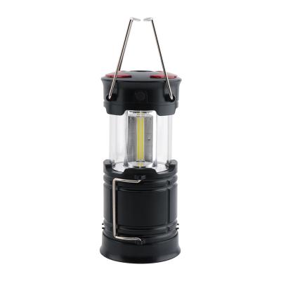 China Multi-function portable camping light 360 degree erea cob camping lantern aa multi-function magnet wide lower design red warning light top red warning light for sale