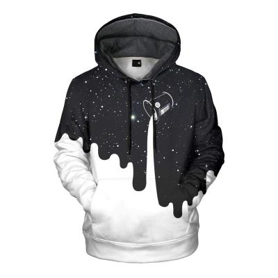 China 2022 High Quality Viable Custom Made Winter Velvet Winter Newcomer Street Style Hot Newcomer Logo Printing Hoodie Polyest 3D Set For Men for sale