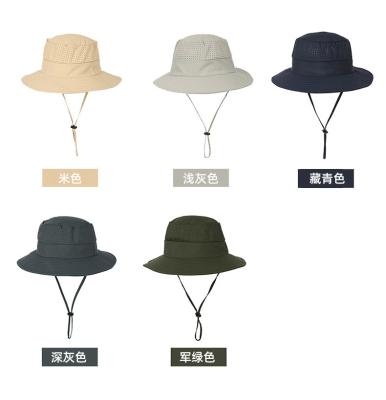 China breathable & Boonie Sun Brim Bucket Waterproof Hot Selling Protection Unisex Hat Outdoor Wide Rising Hat for sale