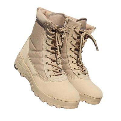 China Durable Men's Tactical Desert Work Safety Waterproof Boots Climbing Outdoor Sport Increasing Combat Boots for sale