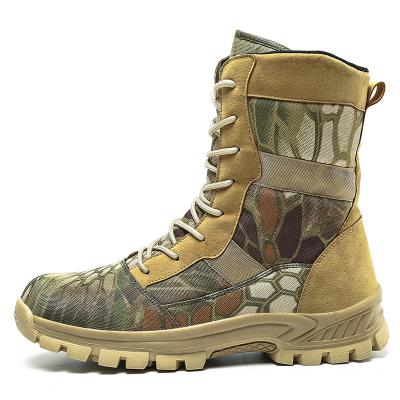 China MEN Jungle Camouflage High Top Desert Boots Training Boots Mountaineering Tactical Outdoor Shoes for sale