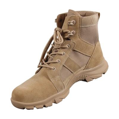 China Oxford Outdoor Lightweight Rubber Combat Workwear Desert Boots Ankle Tactical Boots for sale