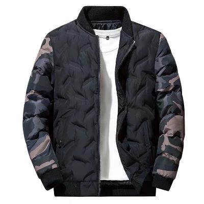 China High quality men's winter Korean men's baseball jacket camouflage cotton jacket waterproof customized for sale