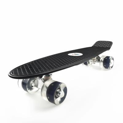 China Youth LAIER Skateboard Led 22 Inch New PP And Fiberglass Plastic Fish Skate Board for sale