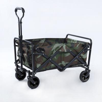 China High Quality Easy Folding Laier Camping Cart Trolley Folding Cheap Outdoor Garden Camping Cart for sale