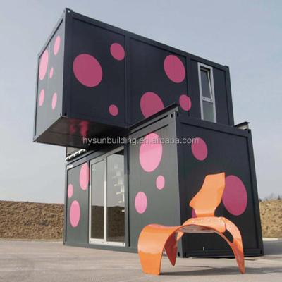 China HYSUN 20ft modern container house HYCF-A030 container villa container store for sale