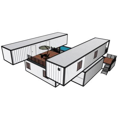 China Hysun Homes Steel Villa Modern Living Modular Home Prefab Shipping Container Building Luxury Home for sale