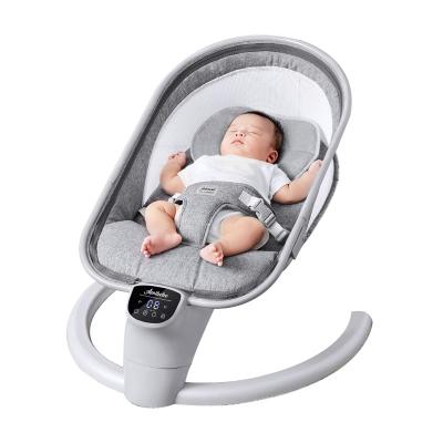 China Durable+Adjustable+Mobile Smart Electric Swing Cribs Geometric Vertical Baby Sleeper Rocking Bed For Babies for sale