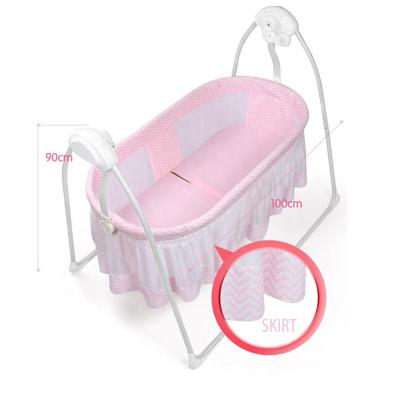 China Eco-friendly Collapsible Electric Rock Sleeper Cradle Baby Materials Automatic Swing Baby Bed for sale