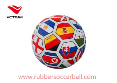 China Durable Custom printing brand Rubber Soccer Ball for sport training for sale