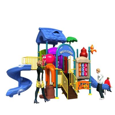 China Hot Sales China Kids Plastic Play Slides Small Plastic Outdoor Playground for sale