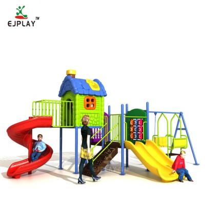 China Children Playing Customized Big Kids Plastic Slides Amusement Park Outdoor Playground For Kids for sale