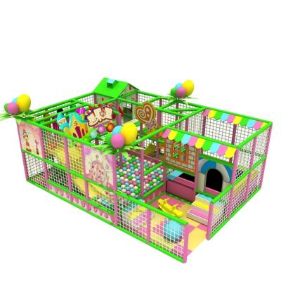 China 3-15 Years Candy Style Kids Popular Multizone Commercial Indoor Playground Kids Soft Game for sale