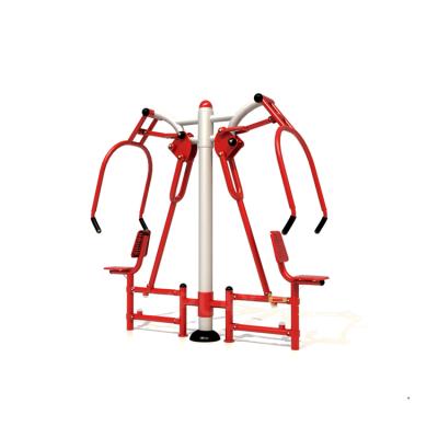 China Galvanized Steel Double Seats Push Up Function Machine Fitness Equipment Adult Fitness Equipment In Community for sale