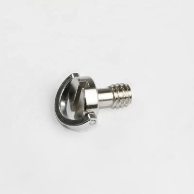 China Camera 1/4-20 Screw Stainless Steel D-Clip Camera Tripod Mounted Quick Release Screw for sale